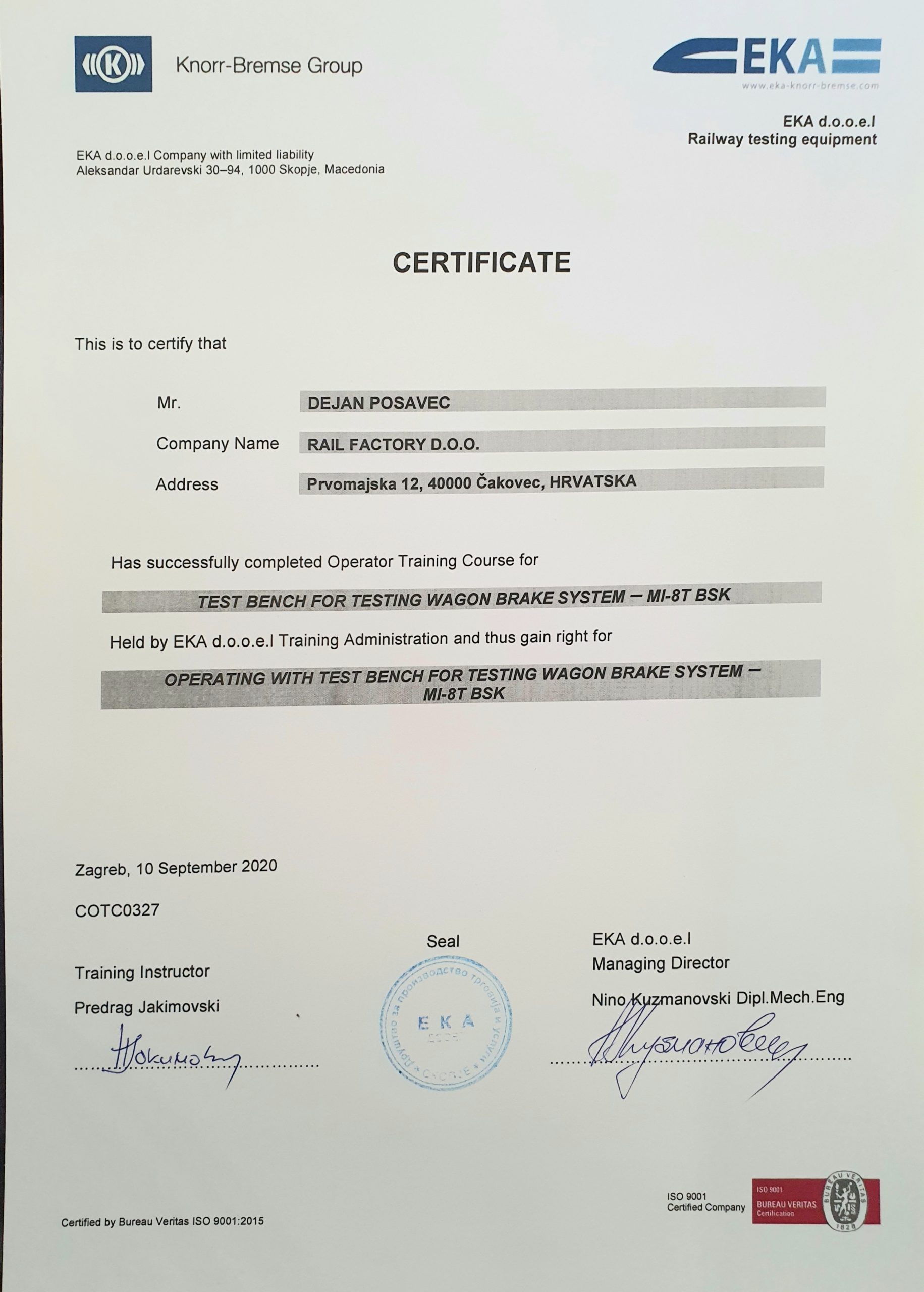 Knorr-Bremse Group — Dejan Posavec